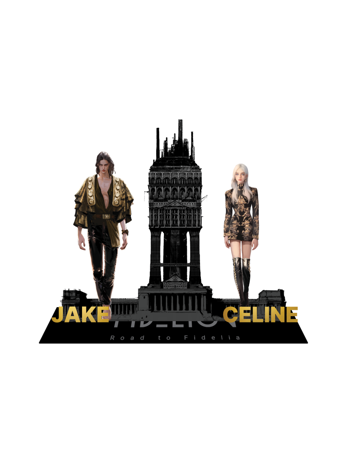 Jake & Celine Acrylic Stand